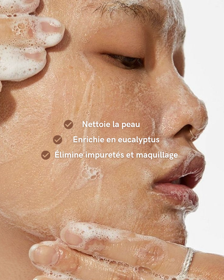 Mousse nettoyante visage