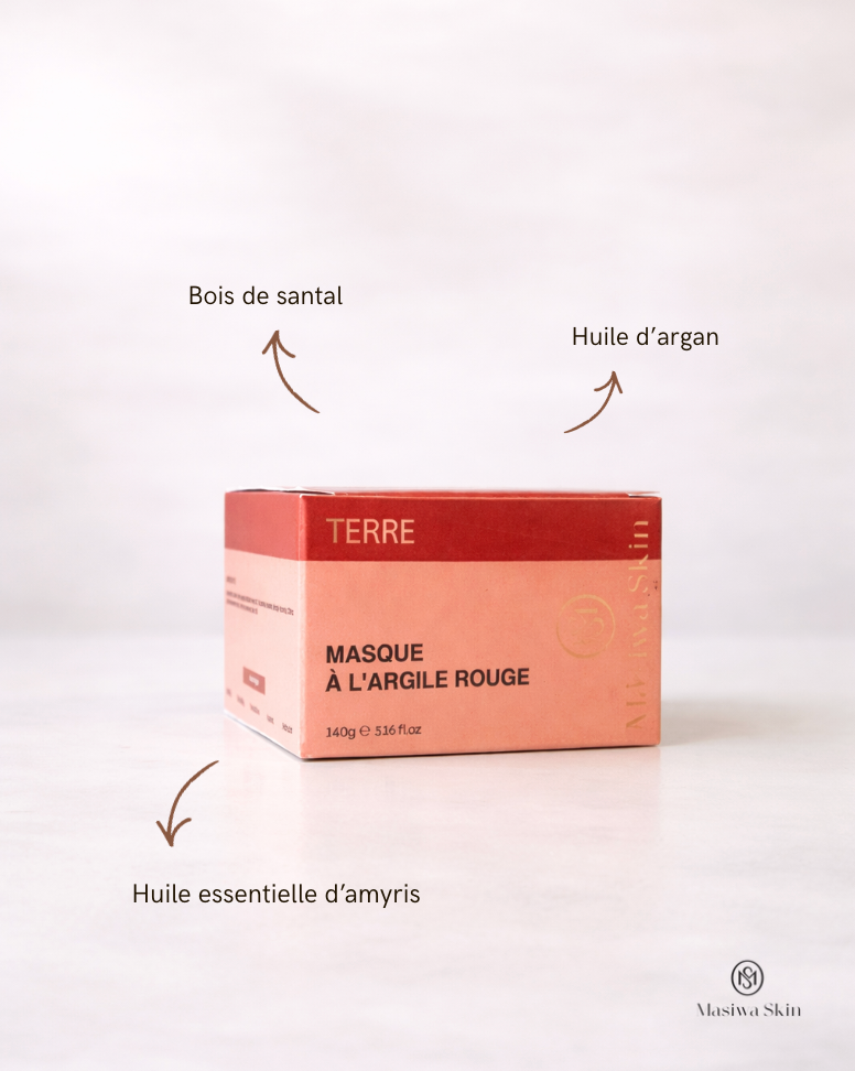 Masque à l'argile rouge