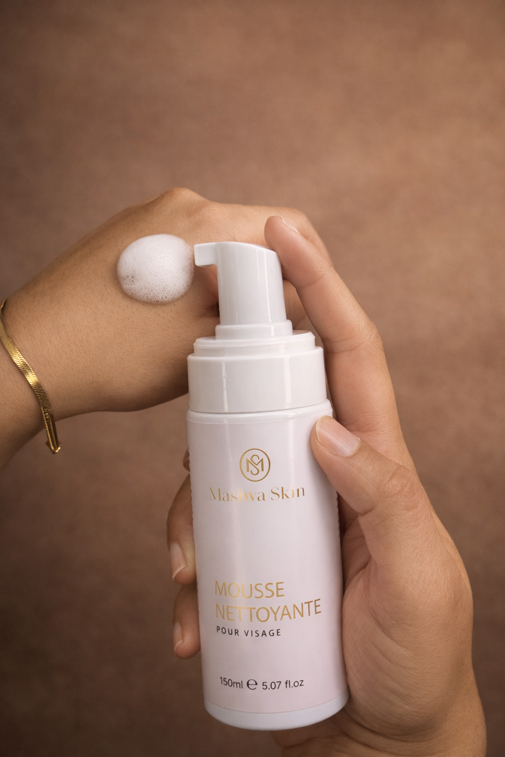 Mousse nettoyante visage